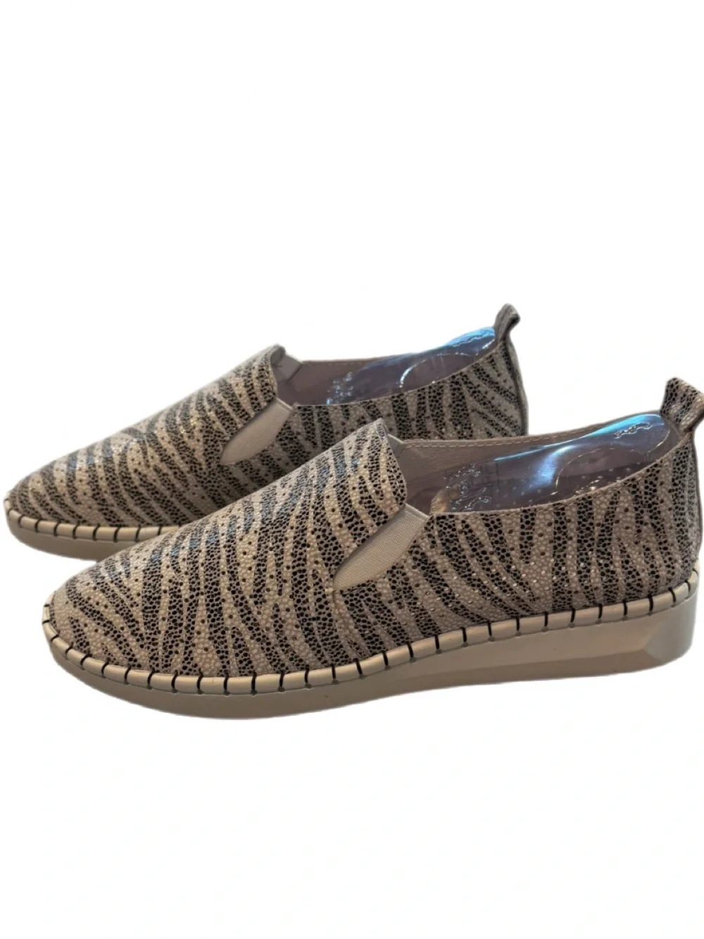 Bernie Mev TW Slip-On Sneakers Zebra Python Print EU 38 US 7.5-8 NWT